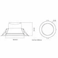 Atom LED 8W TRI Colour Flush LED Downlight - Image 7