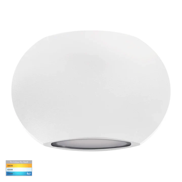 Cara TRI Colour LED Up & Down Round Wall Light