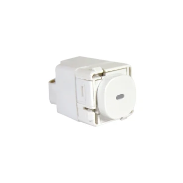 Clipsal Impress 30 Series Switch Mechanism Push Button Switch, Blue LED