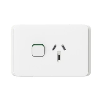 Clipsal Iconic Single Powerpoint Cover Plate 10A - 5 Finishes - Image 5