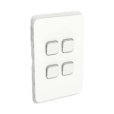Clipsal Iconic 4 Gang Flush Switch - Image 2