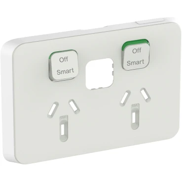 Clipsal Iconic Double Power Point Outlet - Skin Only - Image 3