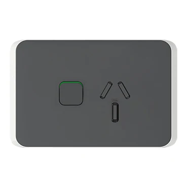 Clipsal Iconic Single Powerpoint Cover Plate 20A - Image 2