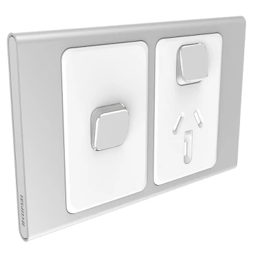 Clipsal Iconic Styl Single Powerpoint With Extra Switch Cover Only - Image 4