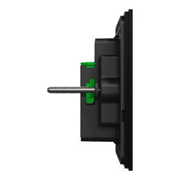 Clipsal Solis T 2 Gang Grid Plate With Cover Frame Ebony Aluminium - Image 4