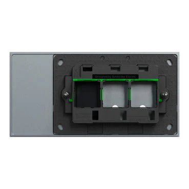 Clipsal Solis T 2 Gang Grid Plate With Cover Frame Platinum - Image 3