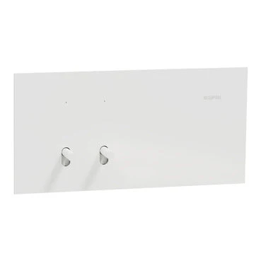 Clipsal Solis T 2 Gang Toggle Switch White Ceramic