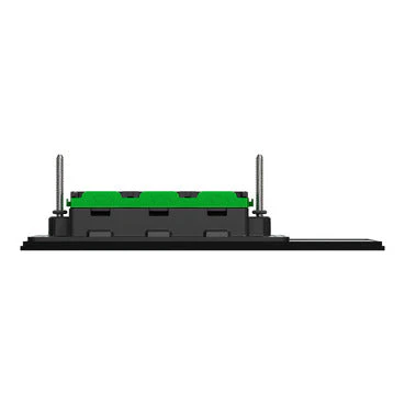 Clipsal Solis T 3 Gang Grid Plate With Cover Frame Ebony Aluminium - Image 5
