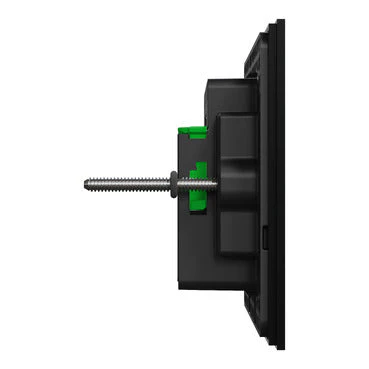 Clipsal Solis T 4 Gang Grid Plate With Cover Frame Ebony Aluminium - Image 4