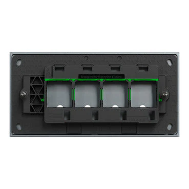 Clipsal Solis T 4 Gang Grid Plate With Cover Frame Platinum - Image 3