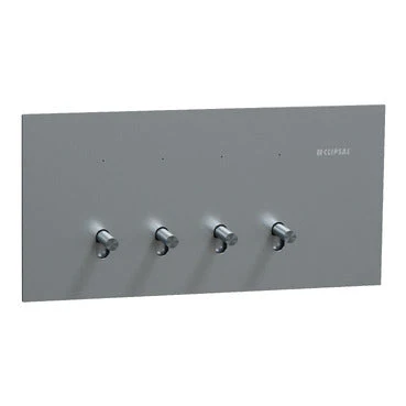 Clipsal Solis T 4 Gang Toggle Switch Platinum