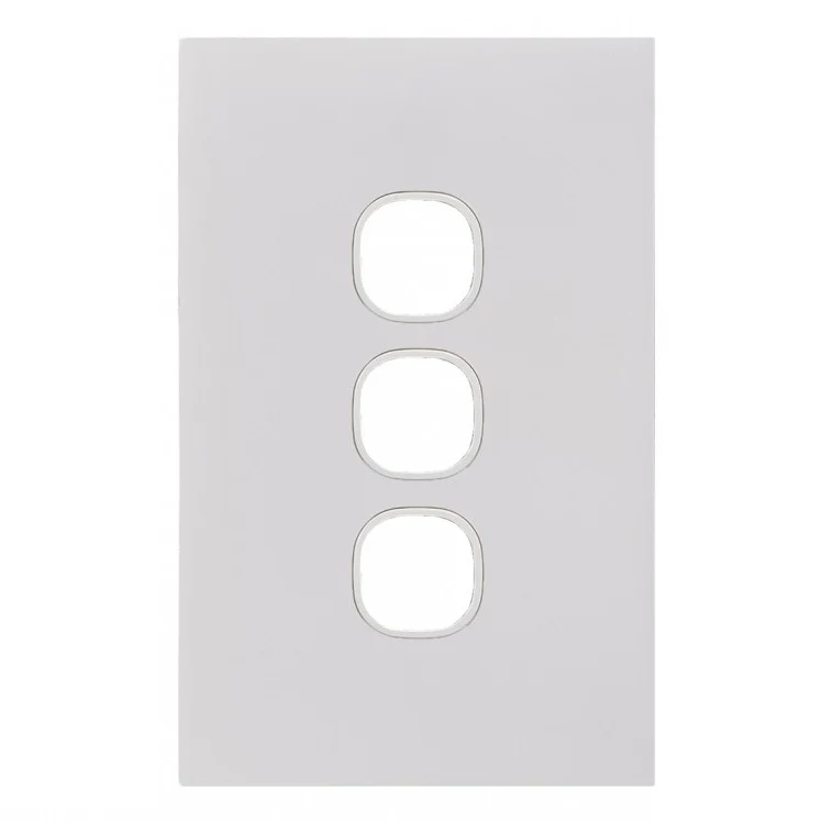 Clouded Leopard 3 Gang Grid & Plate Switch Only
