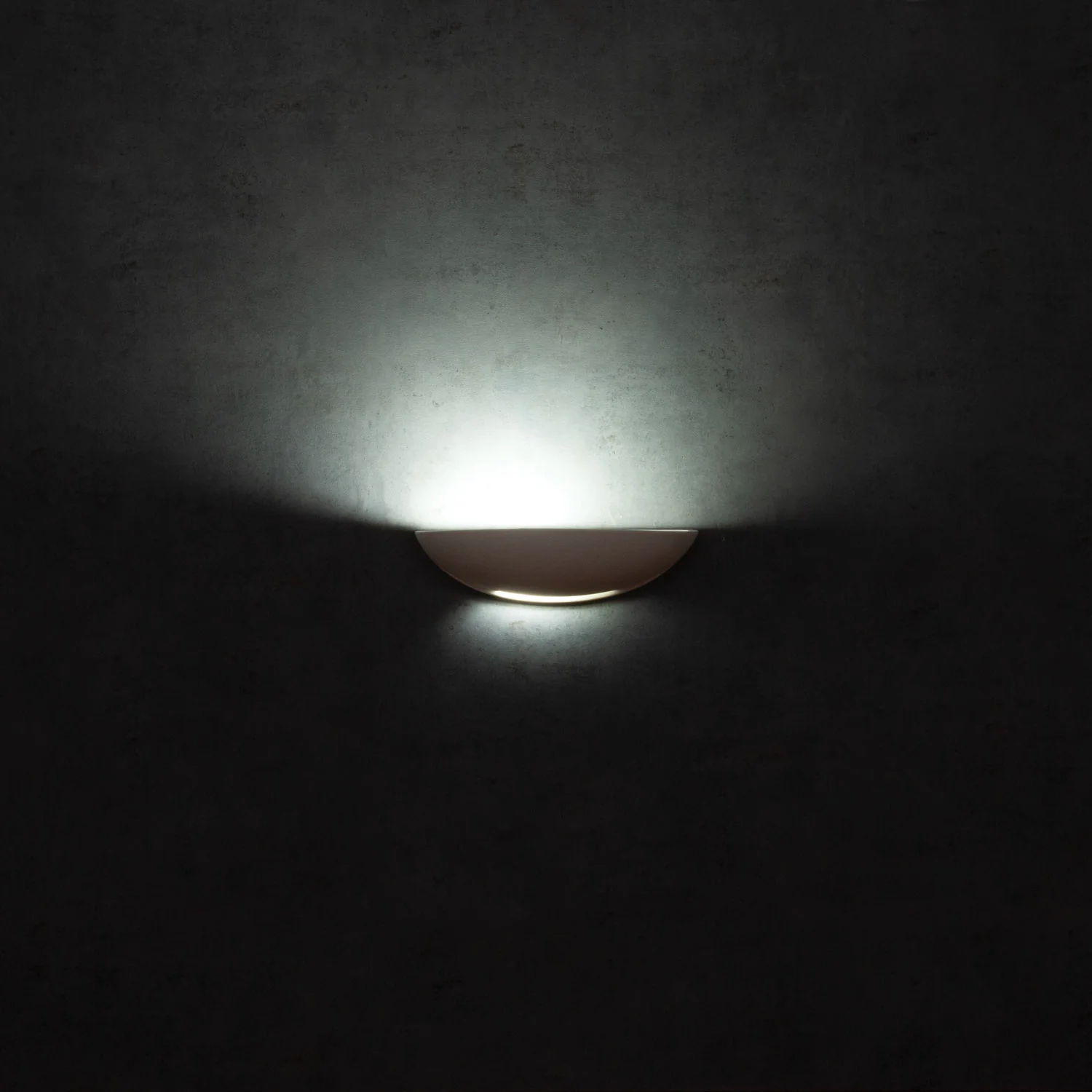 DOMUS - Ceramic Dish Shaped Wall Light With Open Slot - Image 4