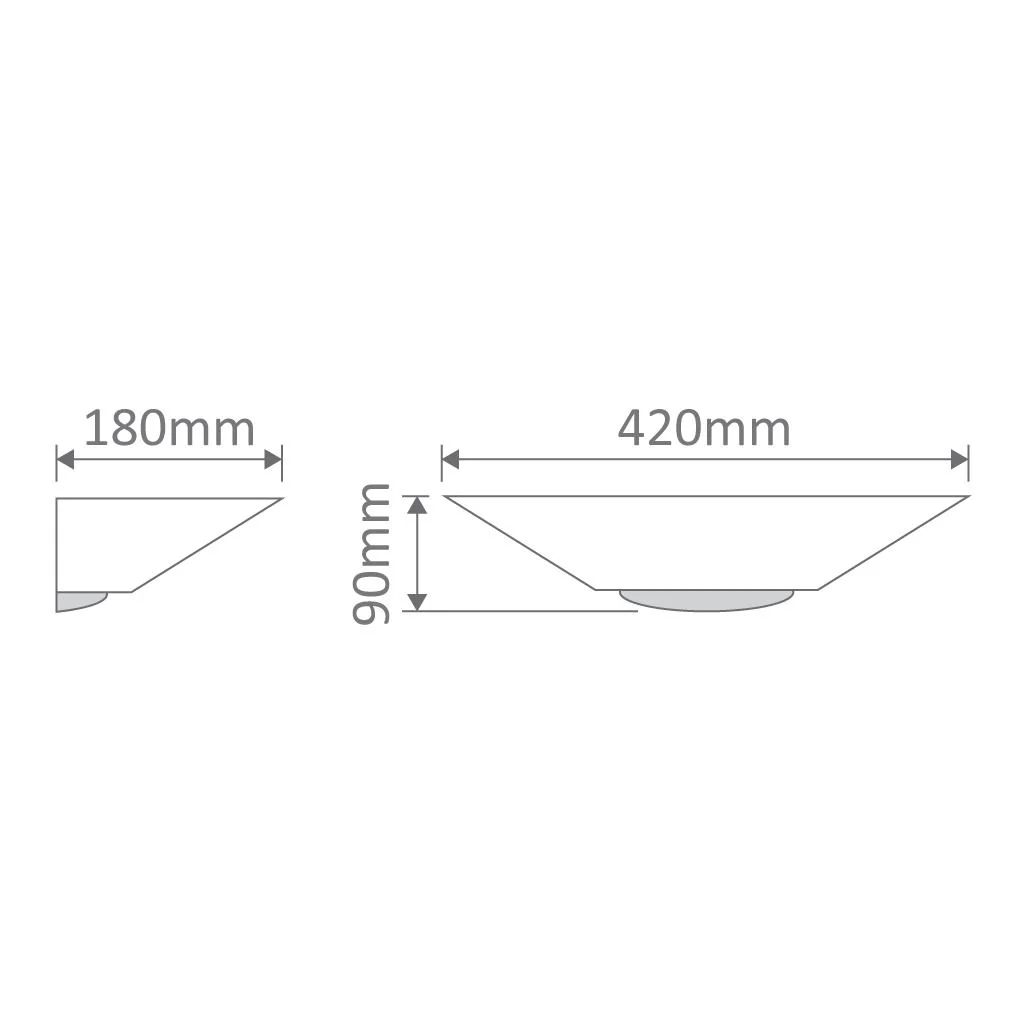DOMUS - Ceramic Frosted Glass Dish Shaped Wall Light - Image 2
