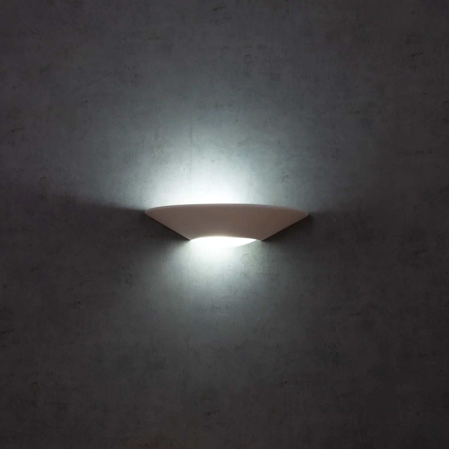 DOMUS - Ceramic Frosted Glass Dish Shaped Wall Light - Image 4