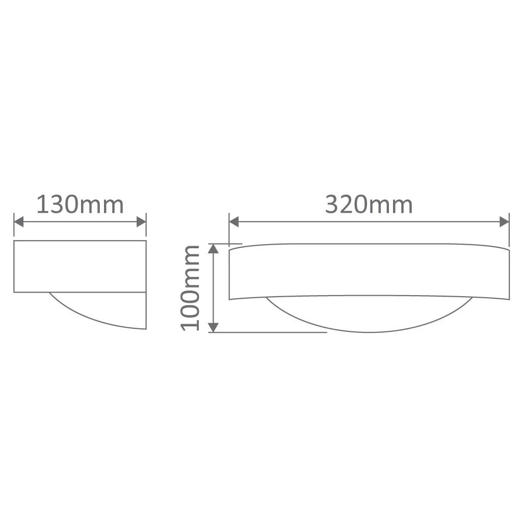 DOMUS - Ceramic Frosted Glass Hollow Crescent Wall Light - Image 2