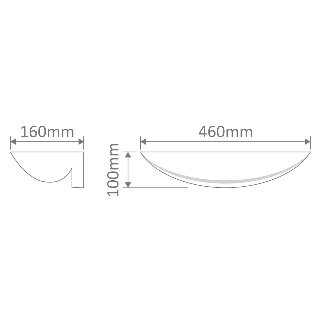 DOMUS - Ceramic Solid Rectangular Wall Light With Slot - Image 2