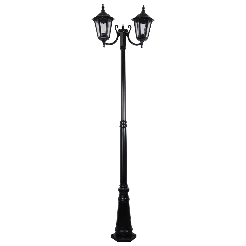 Domus Chester - Twin Curved Arm Head Tall Traditional Post - Image 3