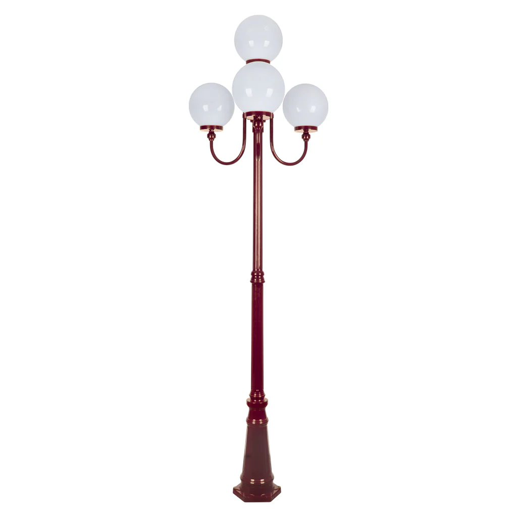 Domus Lisbon - 25cm Sphere Quadruple Head Taller Traditional Post - Image 4