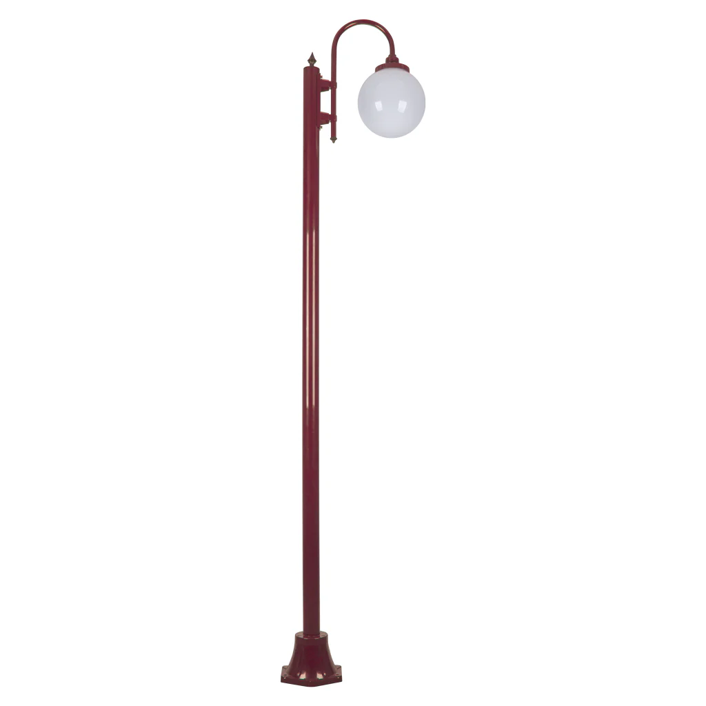 Domus Lisbon - 25cm Sphere Single Head Tall Plain Traditional Post - Image 4