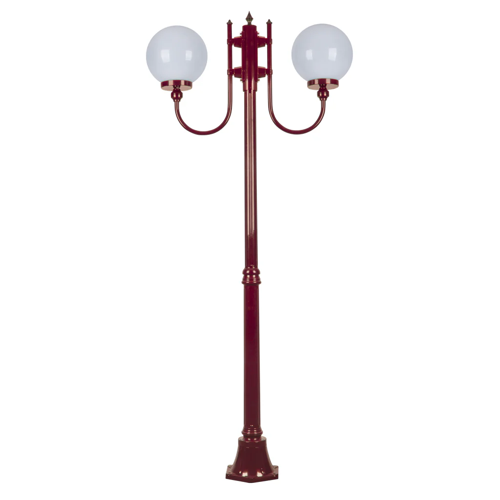 Domus Lisbon - 25cm Sphere Twin Head Medium Traditional Post - Image 4
