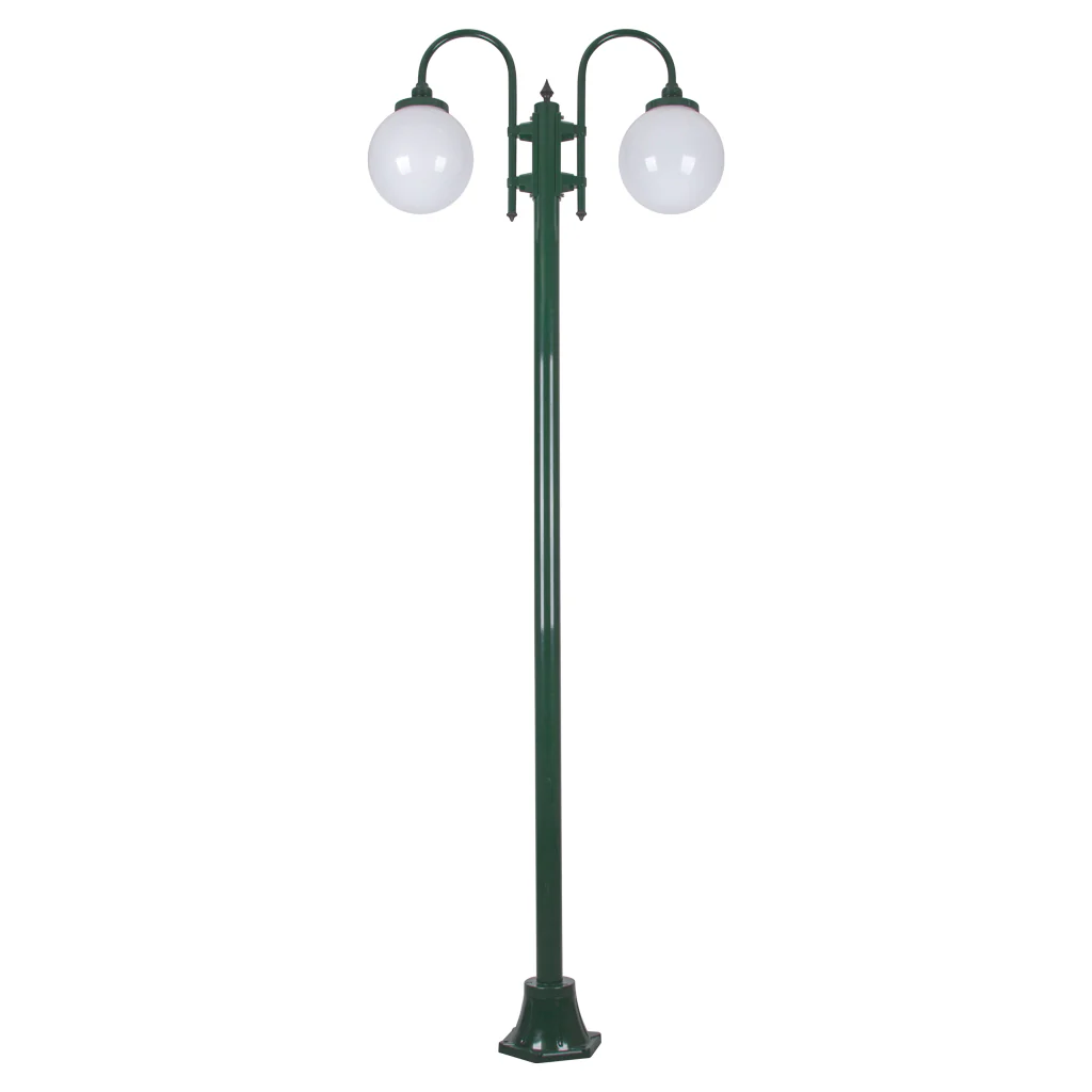 Domus Lisbon - 25cm Sphere Twin Head Tall Plain Traditional Post - Image 5