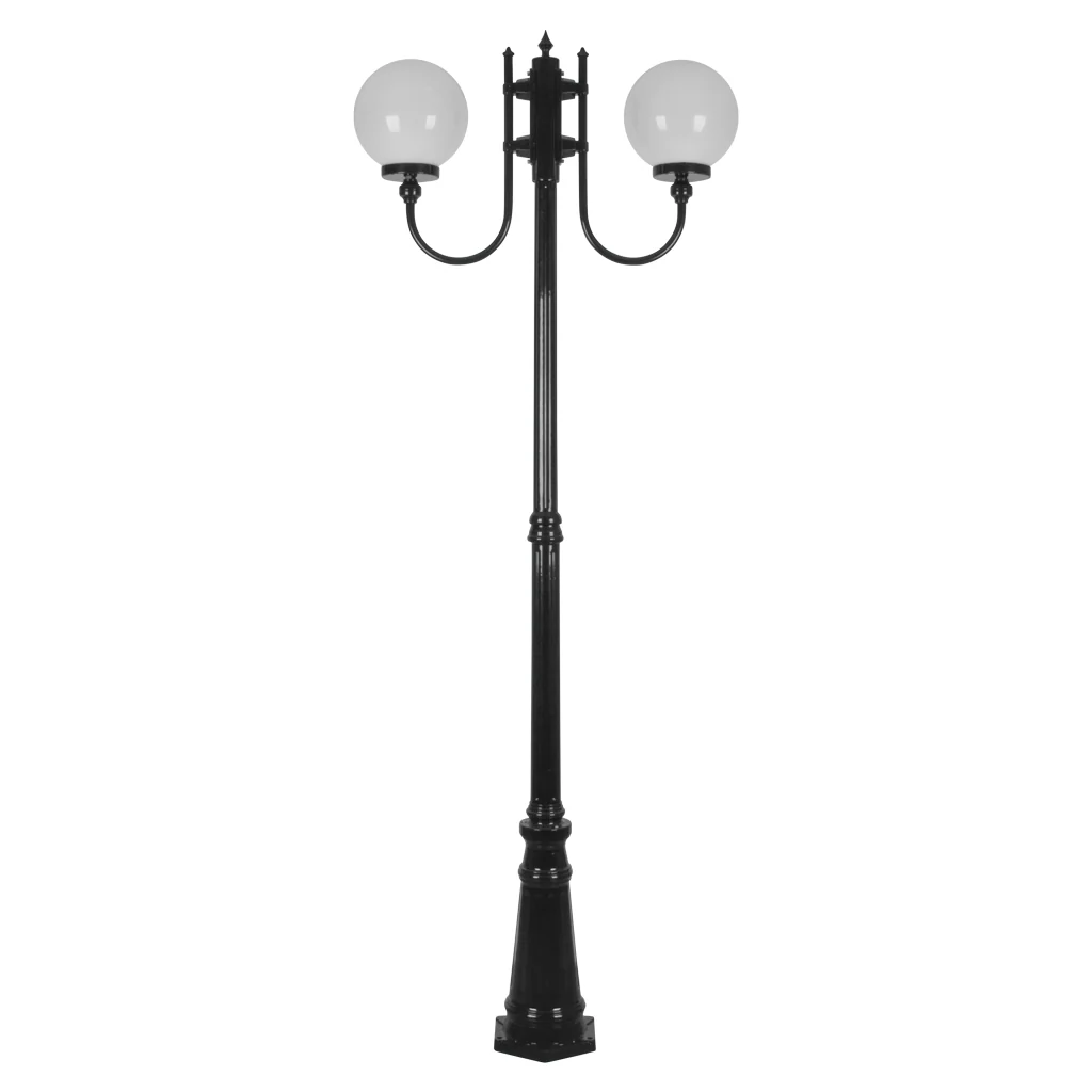 Domus Lisbon - 25cm Sphere Twin Head Tall Traditional Post - Image 3