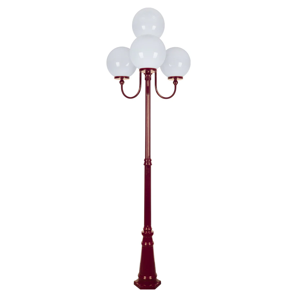 Domus Lisbon - 30cm Sphere Quadruple Head Taller Traditional Post - Image 4