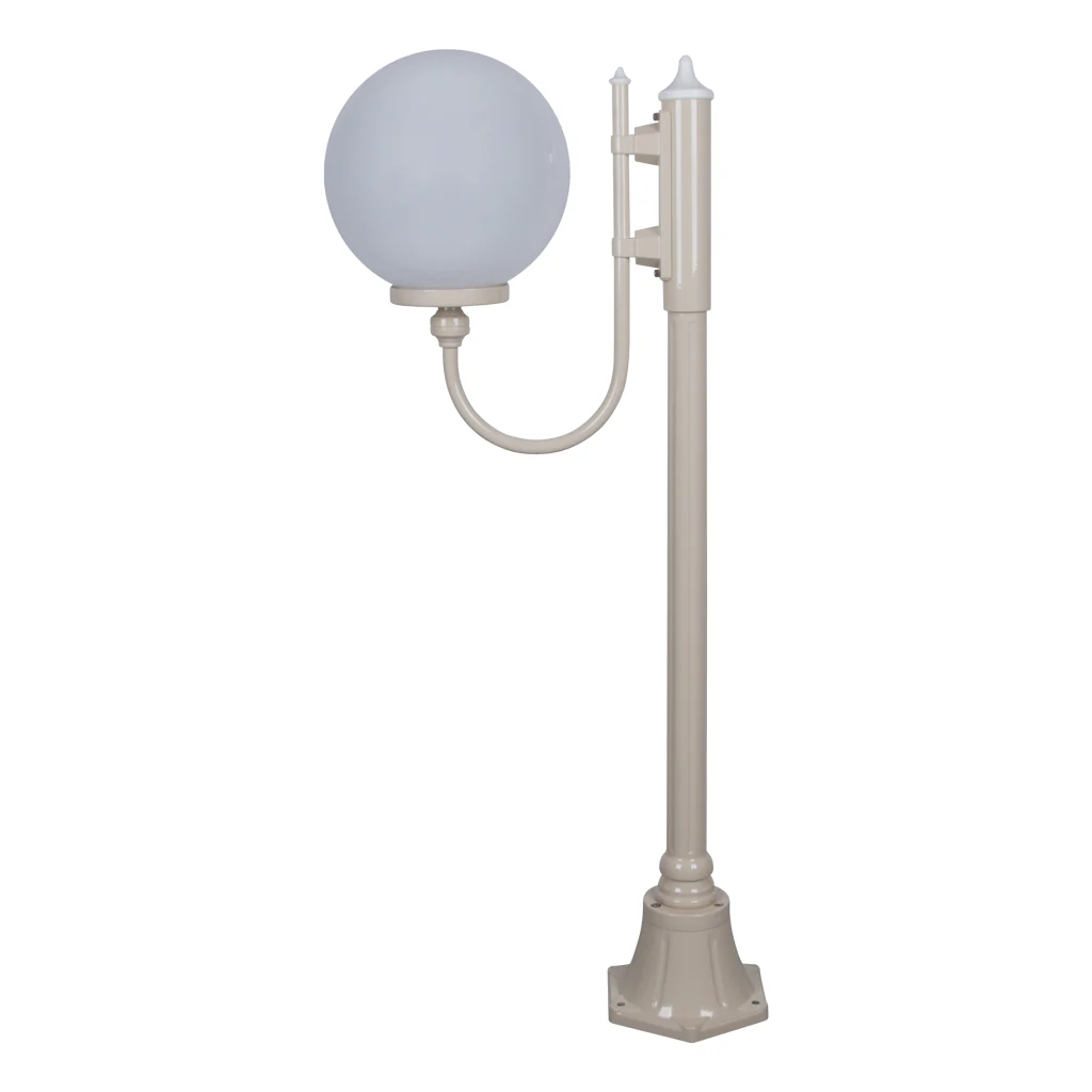 Domus Lisbon - 30cm Sphere Single Head Short Traditional Post