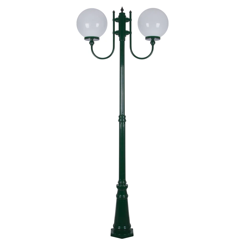 Domus Lisbon - 30cm Sphere Twin Head Tall Traditional Post - Image 5