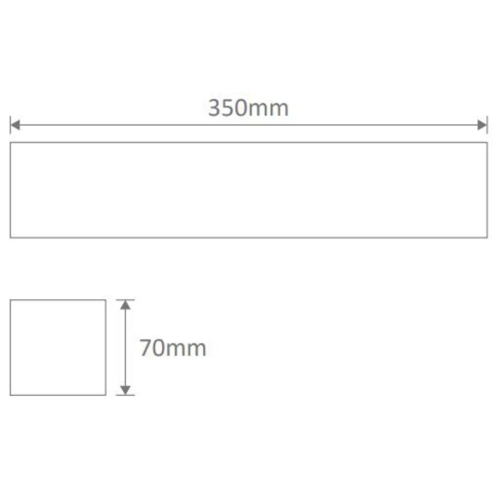 DOMUS - Medium Ceramic Rectangular Block Wall Light - Image 2