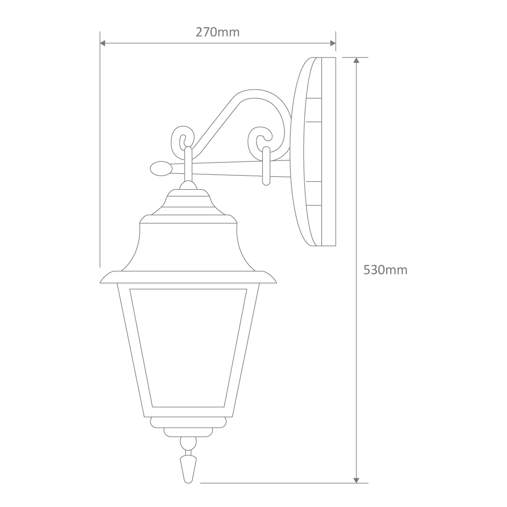 Domus Paris - Down Facing Traditional Wall Light - Image 2
