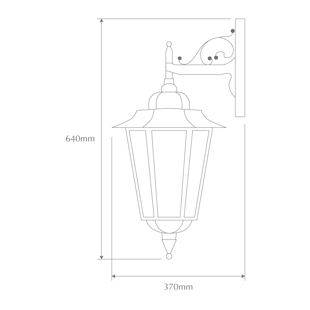 Domus Turin Large - Down Facing Traditional Wall Light - Image 6
