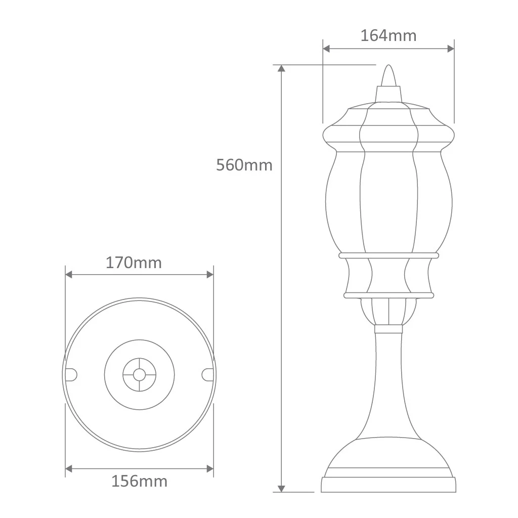 Domus Vienna - Traditional Pillar Mount - Image 2