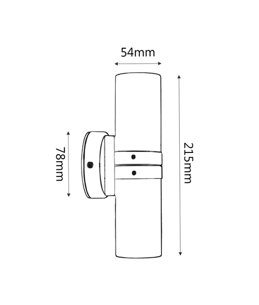 Fixed Up & Down Wall Light - Image 2