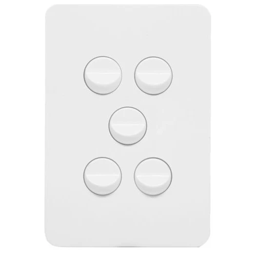 Hager Allure Complete Switch - 5 Gang - Image 2
