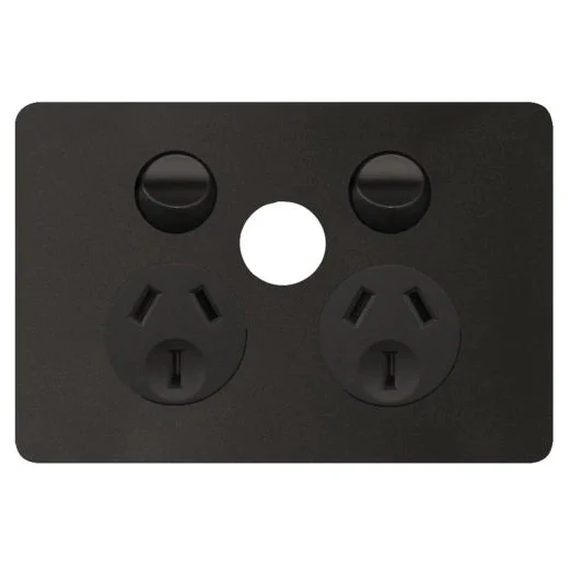 Hager Allure Double Powerpoint With Blank Extra Switch - Image 3