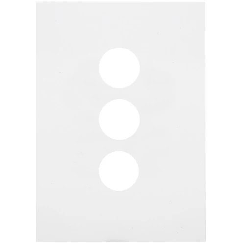 Hager Finesse 3 Gang Cover Plate Only - Image 2