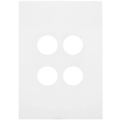 Hager Finesse 4 Gang Cover Plate Only - Image 2