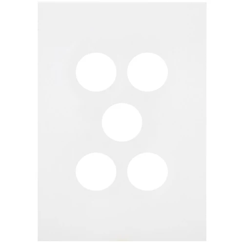 Hager Finesse 5 Gang Cover Plate Only - Image 2