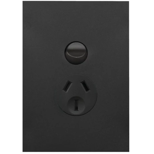 Hager Finesse Single Powerpoint Vertical 10A - Image 3