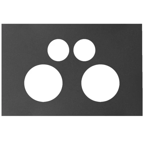 Hager Finesse Twin Powerpoint Cover Plate Only - Image 3