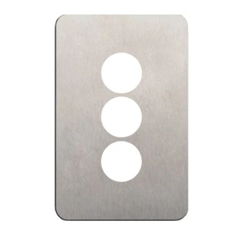 Hager Silhouette 3 Gang Switch Plate - Skin Only - Image 4
