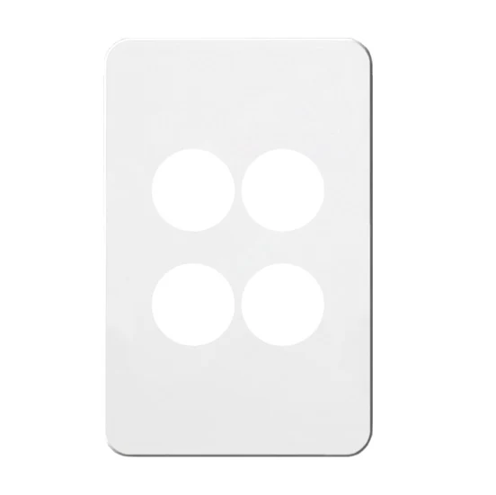 Hager Silhouette 4 Gang Switch Plate - Skin Only - Image 4