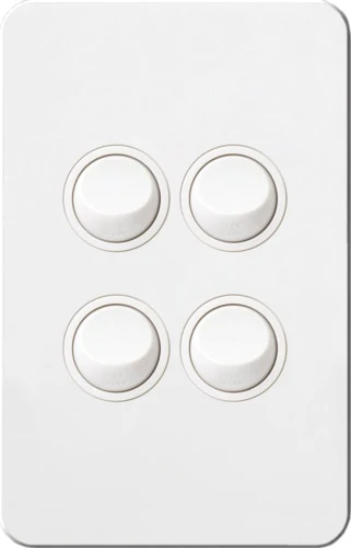 Hager Silhouette Complete Switch - 4 Gang - Image 3