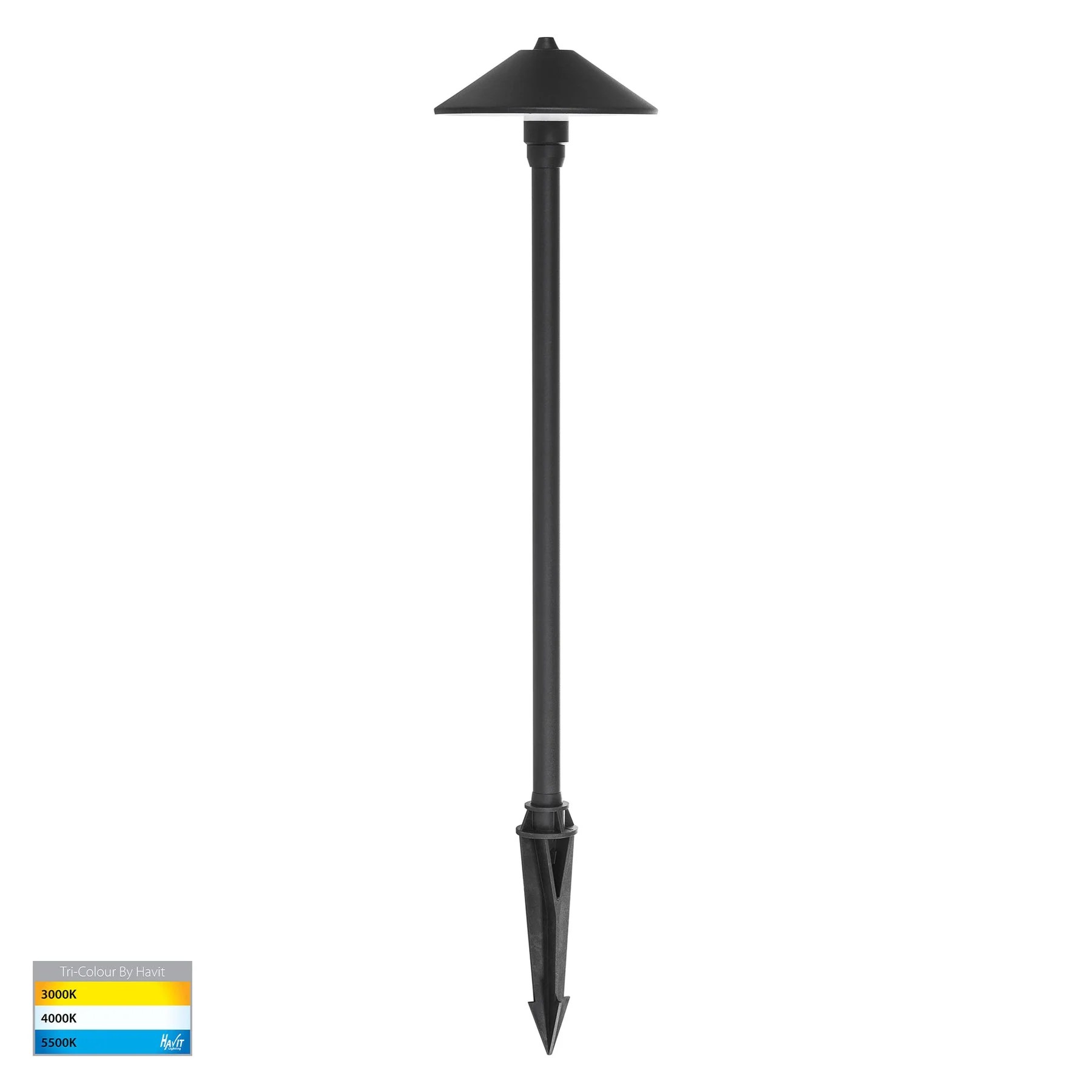 Havit Bitta TRI Colour 3w LED Garden Bollard Light with Spike - Image 2
