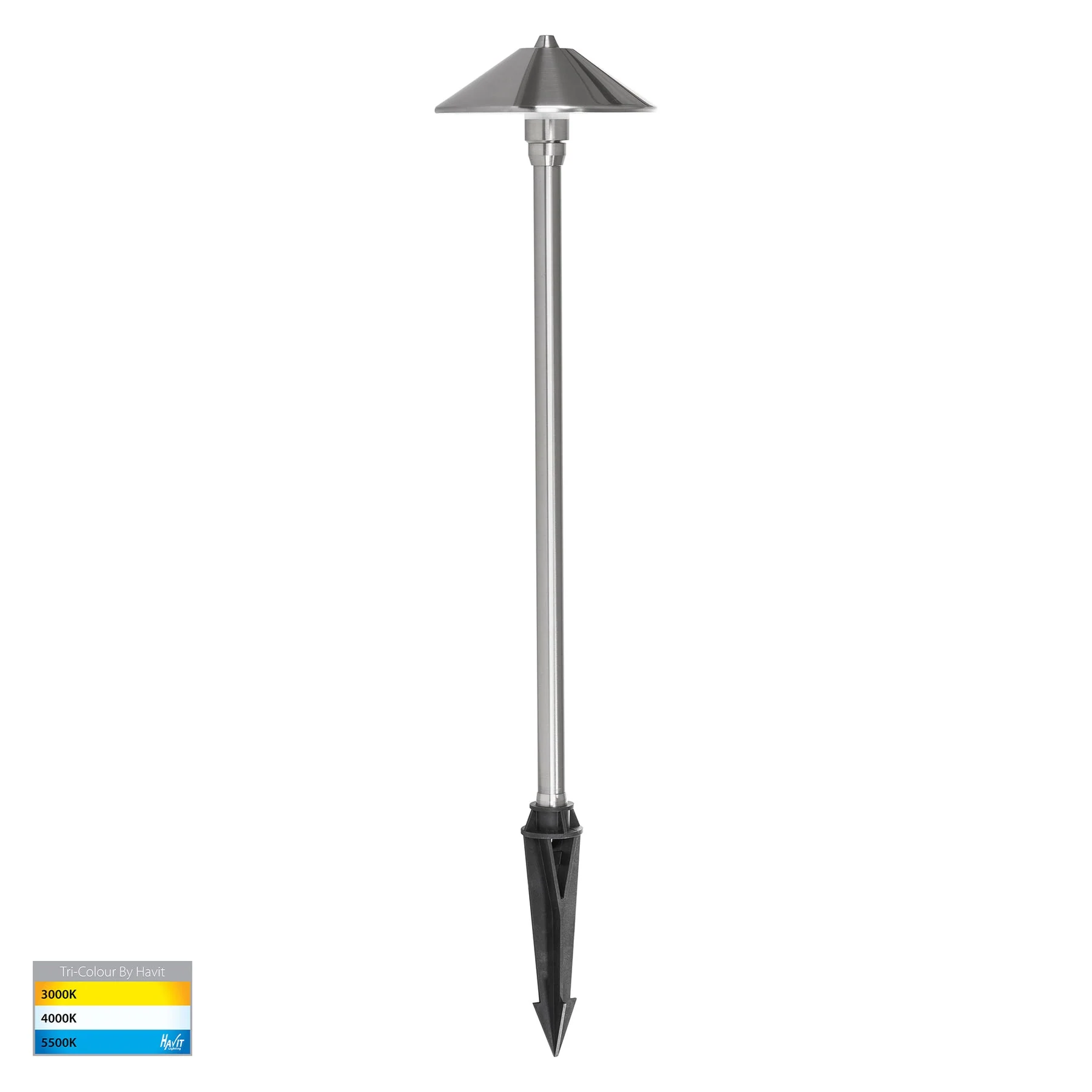 Havit Bitta TRI Colour 3w LED Garden Bollard Light with Spike - Image 5