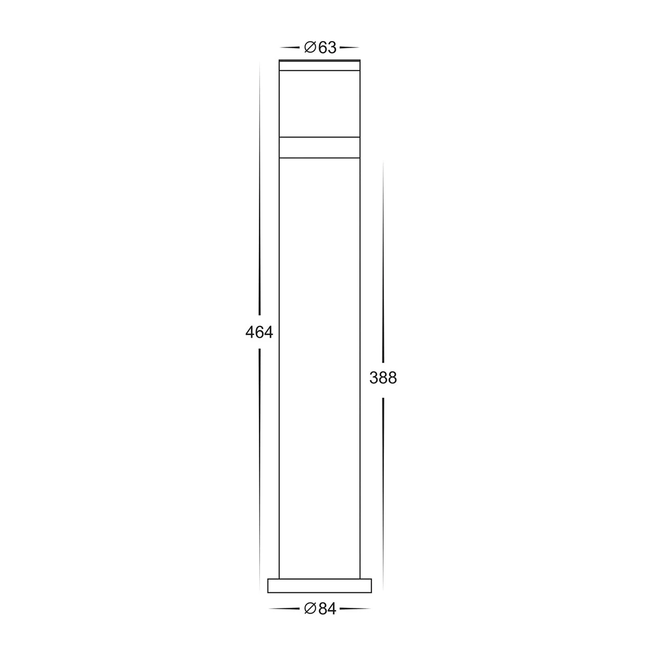 Havit Highlite TRI Colour LED Bollard Light 464mm - Image 3
