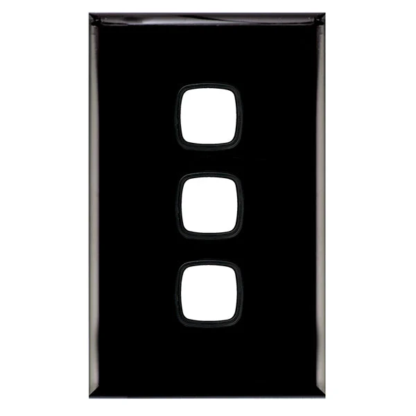 HPM Excel 3 Gang Switch Cover Plate Only 3 Finishes - Image 2