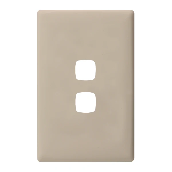 HPM Linea 2 Gang Switch - Cover Plate Only, Variety of Finishes - Image 3